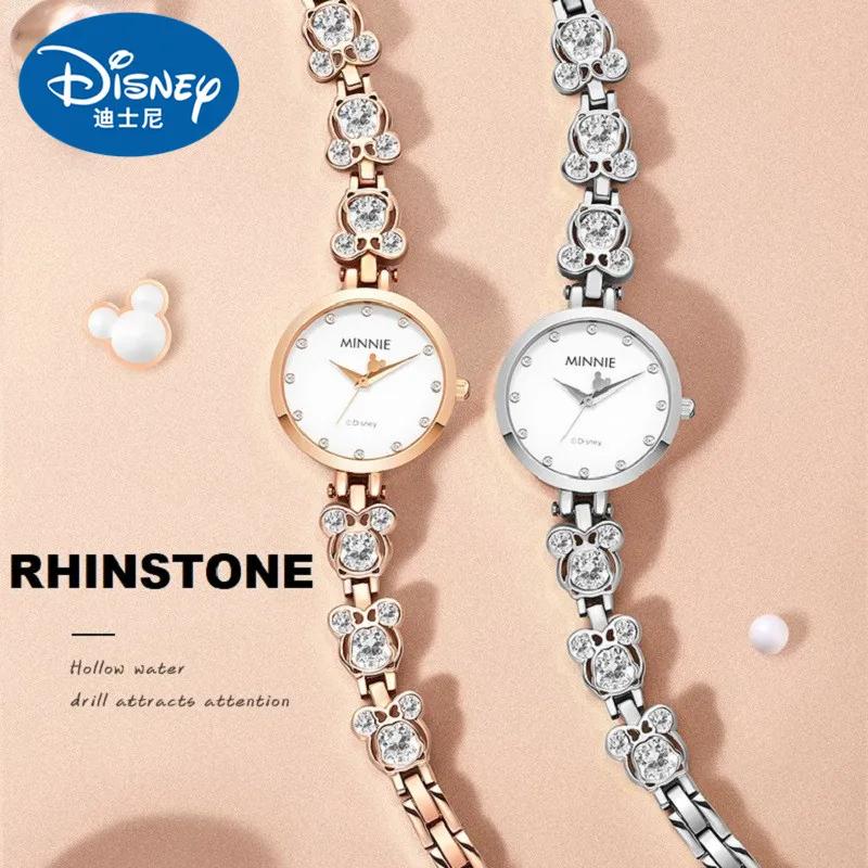 Шикарные Стразы Микки Мауса роскошный женский трендовый браслет золотые