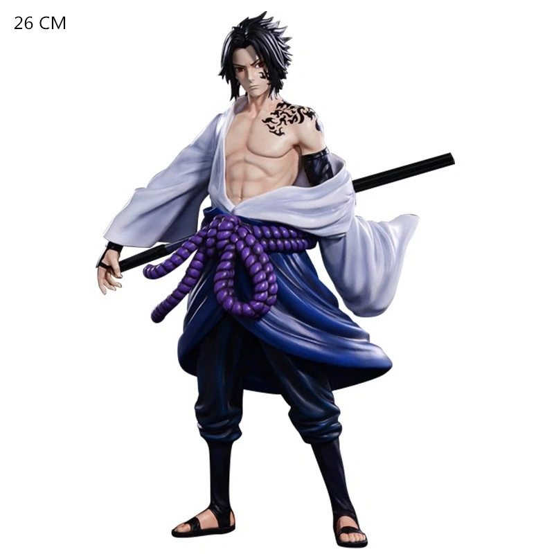 Аниме Модель Наруто из ПВХ GK кукла Uchiha Sasuke игрушечная Статуэтка украшение ручной