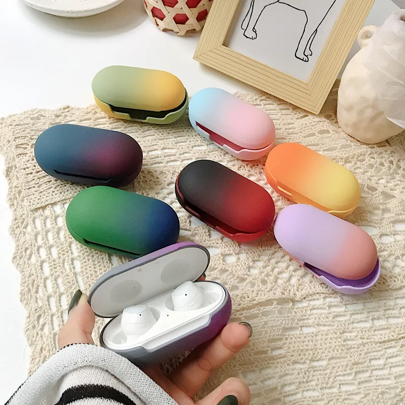 Градиентный чехол для наушников Samsung Galaxy Buds / + зарядки беспроводные наушники