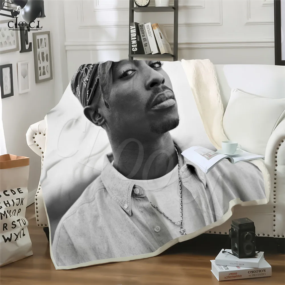 Рэппер Тупак 2Pac плюшевое теплое одеяло взрослое Детское покрывало пледы s 3D принт