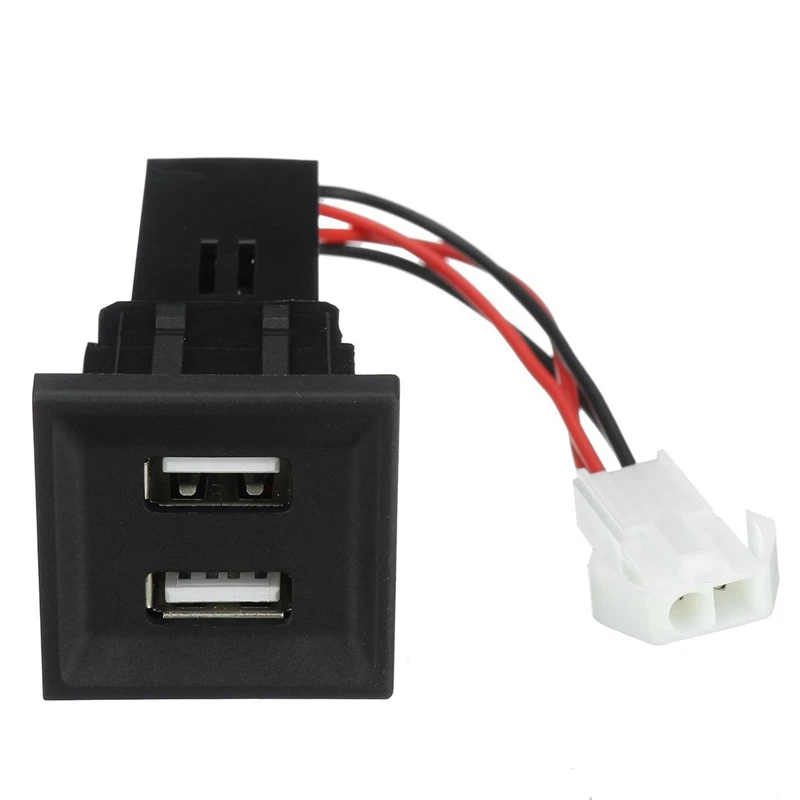 Blue Dual USB Charger Adapter Socket Phone for ASR Dash Blank Switch T5 Transporter 2003-2009 |