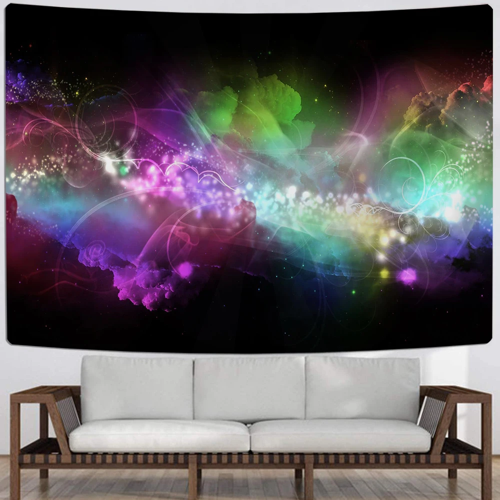 

Heart Colorful Tapestry Wall Hanging Flame Love Shaped Wall Tapestry Home Wall Carpets Dorm Decor 3D Print Cartoon Tapestry