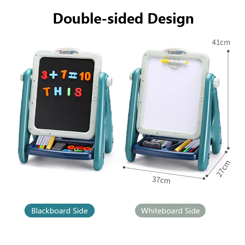 Детская двухсторонняя доска для рисования набор многофункциональных