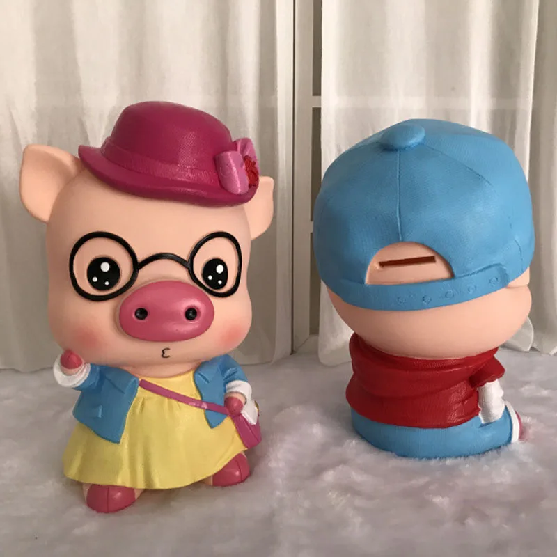 Креативная Милая мультяшная свинка Копилка в форме свиньи копилка детский