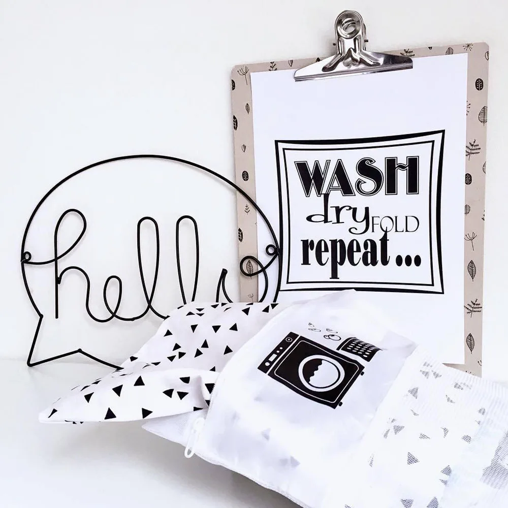 Скандинавский стиль Железный Hello letters настенный стикер для детской комнаты