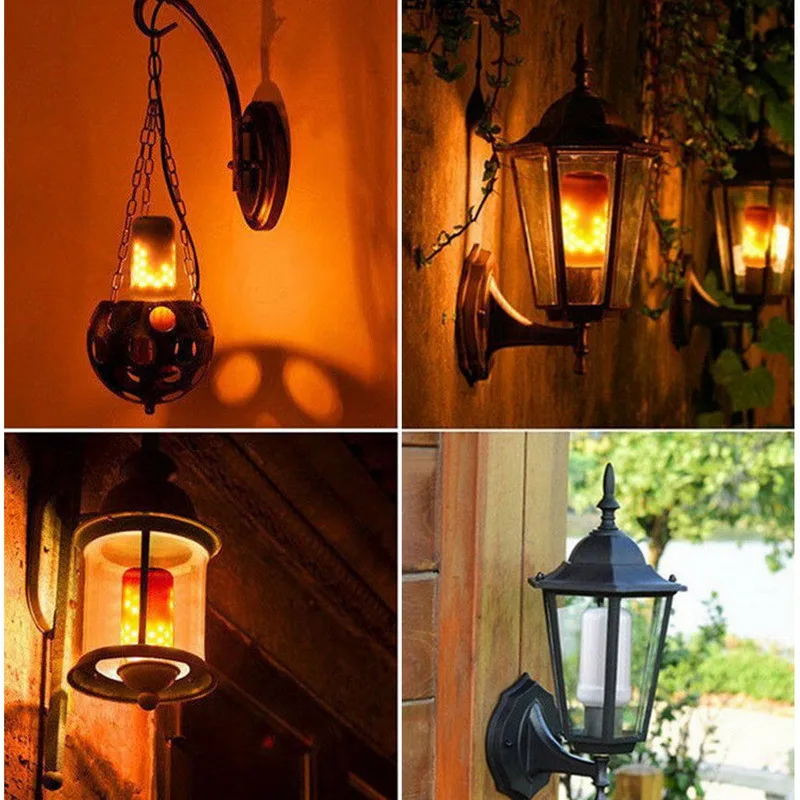 

Fire lamp Corn Bulb Flickering LED Light LED E27 Flame Bulb Dynamic Flame Effect 3W Flicker Flame Light Bulb for Home Lighting