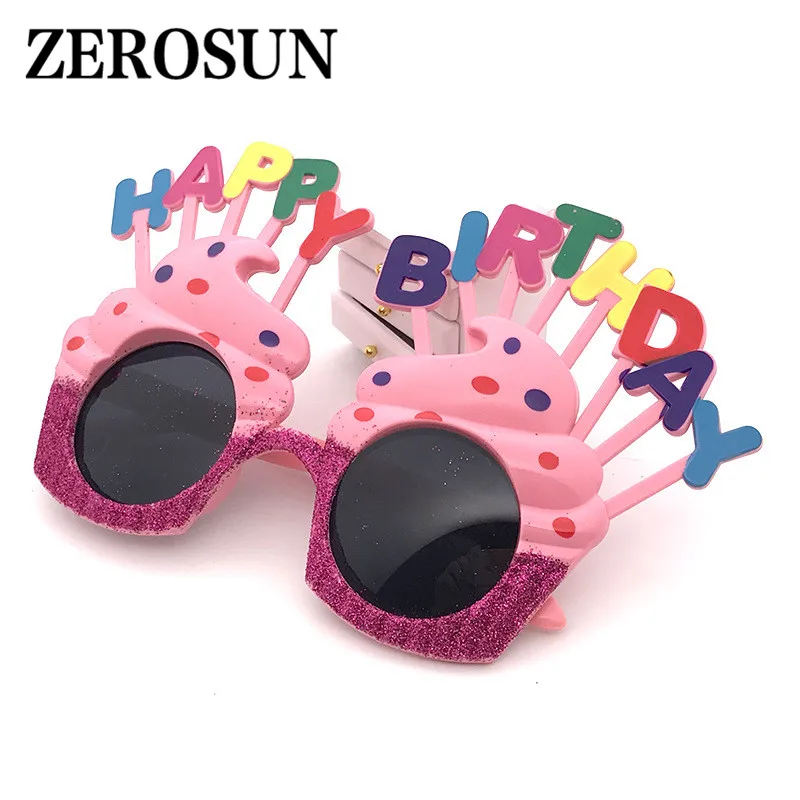 Zerosun оптовая продажа очки на день рождения мужчины женщины дети счастливые