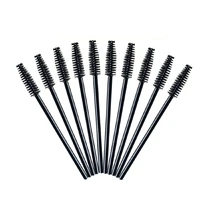 50pcslot disposable eyelashes brush spiral eyelash curl eyebrow brush eyelash comb hollow eye lash brushes makeup tools