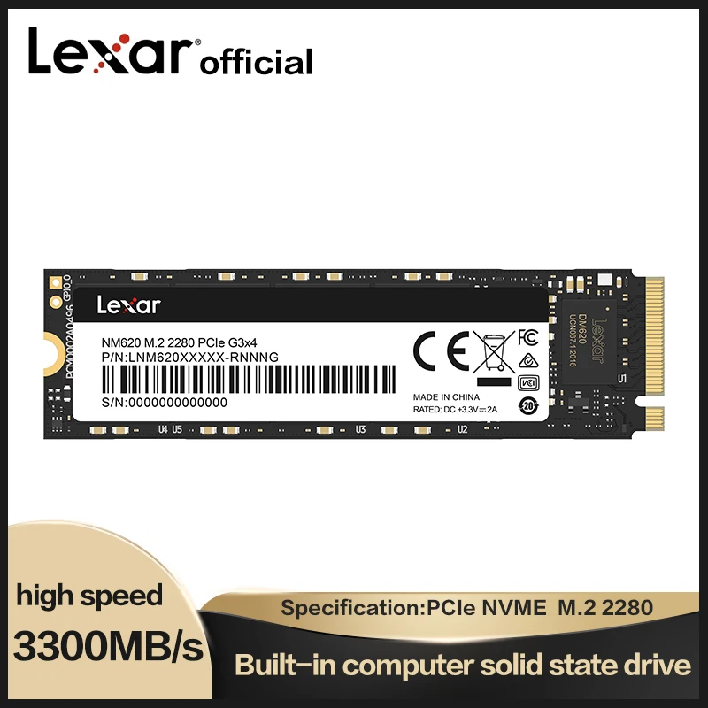 

Лексар М. 2 SSD NM620 256 ГБ 512 Гб PCIe NVME 1 ТБ 2 ТБ M.2 2280 SSD Внутренний твердотельный накопитель SSD жесткий диск HDD для ноутбука и настольного компьютера