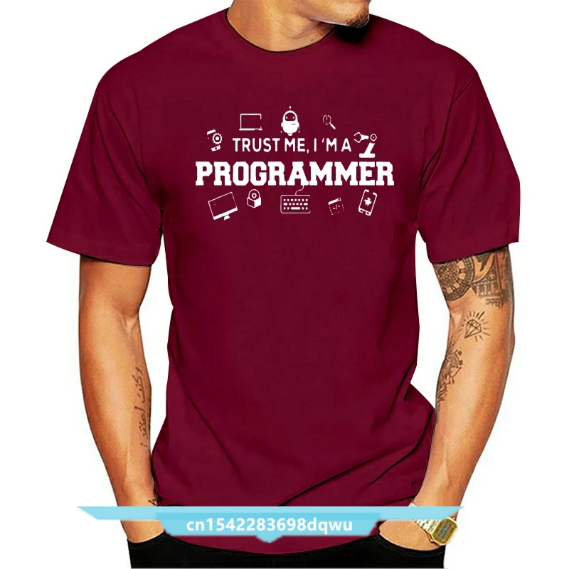 

Trust Me I Am A Programmer Half Sleeve Black T Shirt