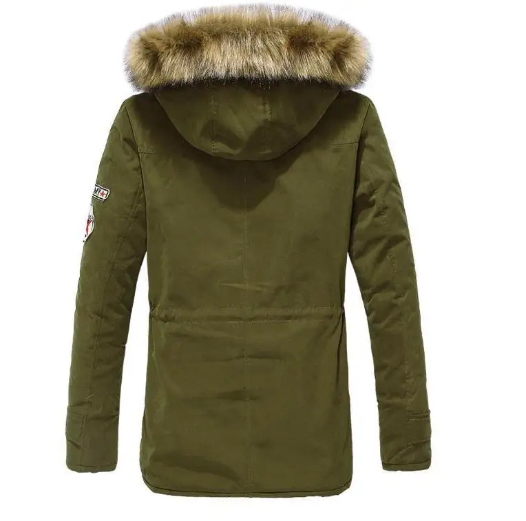 Men Winter Jas Army Green/Black/khaki 2019 Fat Warm Bontkraag Long Jackets Hooded Parka Size S-XXXXL | Мужская одежда