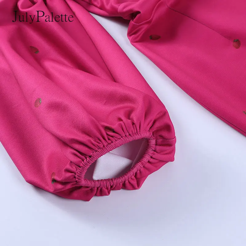 

Julypalette Sexy One Shoulder Lantern Sleeve Woman Dresses Fashion Printed Slim Pencil Skirt Elegant Prom Long Dress Mujer Robe