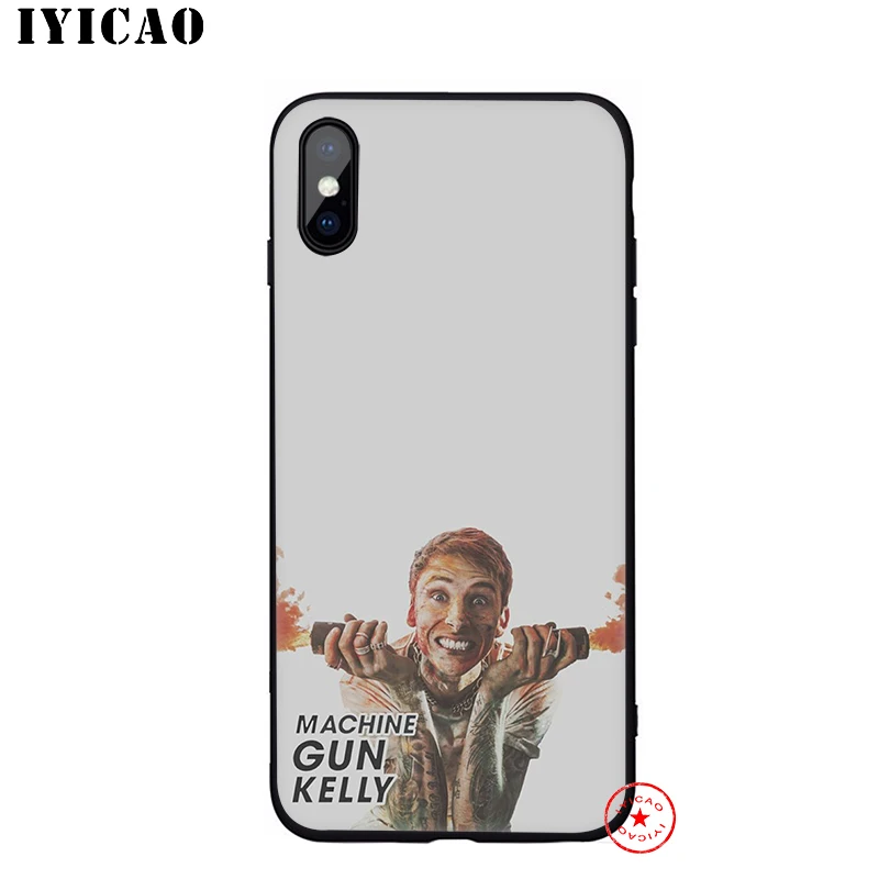 5 IYICAO машина пистолет Келли MGK мягкий чехол для телефона iPhone 11 Pro XR X XS Max 6 6S 7 8 Plus 5 5S SE силиконовый TPU 7 Plus - Цвет: 5