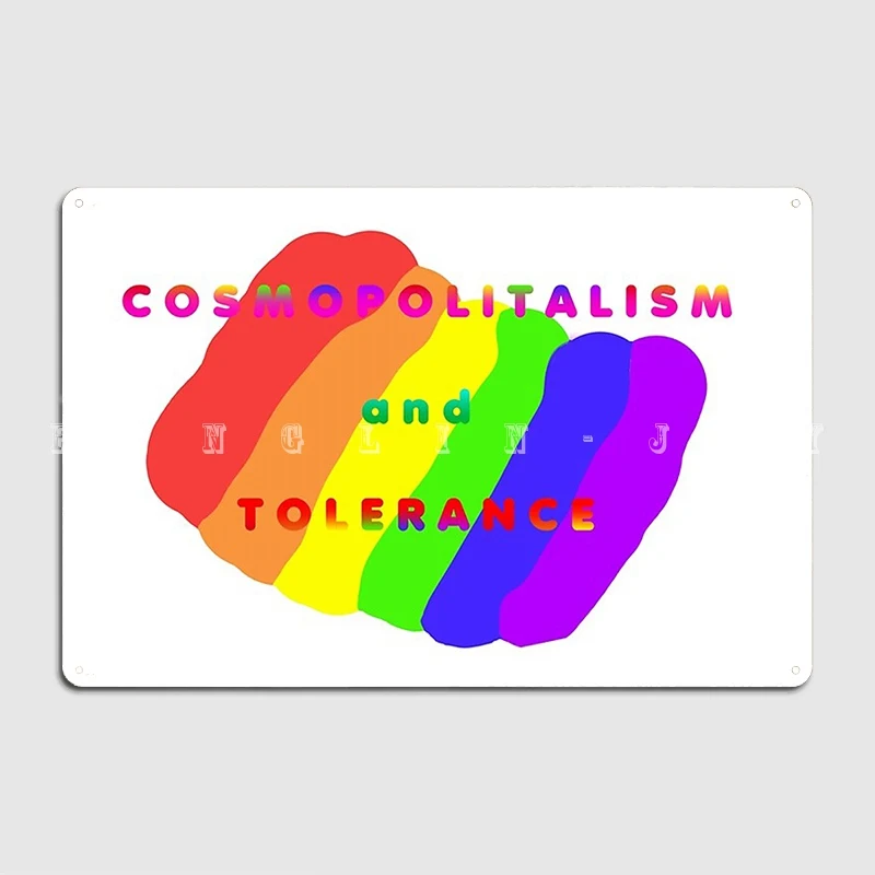 ЛГБТ Радуга космополитизм допуск металлическая вывеска кино КУХНЯ Домашнее