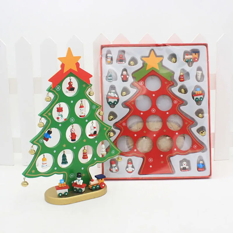 DIY деревянные елочные украшения Украшение Висячие рождественские для домашнего