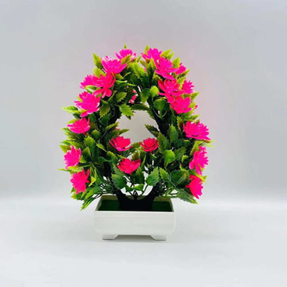 

Artificial Plants Flower Bonsai Plastic 26*22cm Balcony Bookshelf Decoration