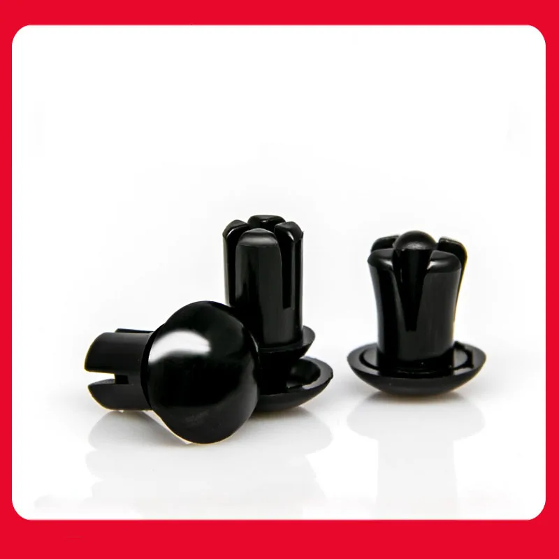 R2 Black White Nylon R Type Expansion Rivet Nut Buckle Clip Plastic PC Board Fan Hole Diameter 2.7mm | Обустройство дома