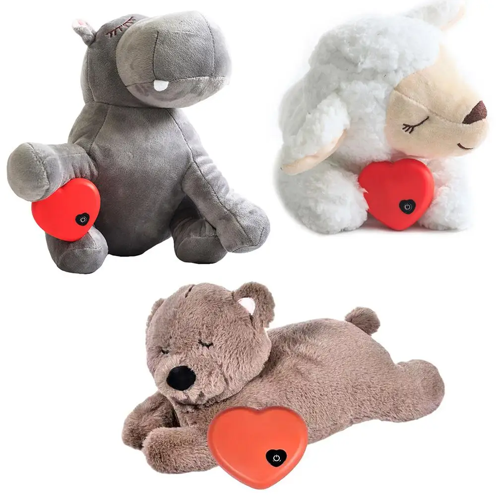 

Plush Heartbeat pet toy Cute stuffed animals toys Puppy Behavioral Training Toys Snuggle toys Anxiety Relief Sleep Aid Doll Gift
