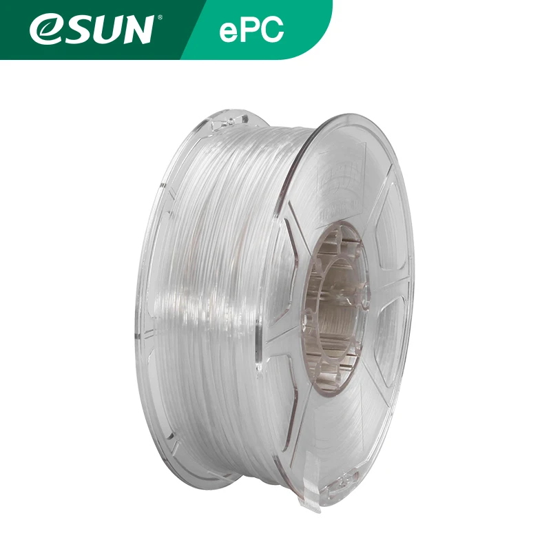 

eSUN 1.75MM ePC Filament 1KG (2.2 LBS) Spool Consumables Black Polycarbonate Material Refills for 3D Printers