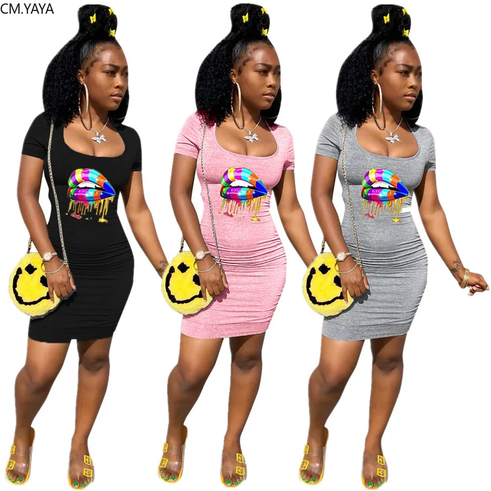 Женское облегающее платье-карандаш с коротким рукавом и круглым вырезом на спине