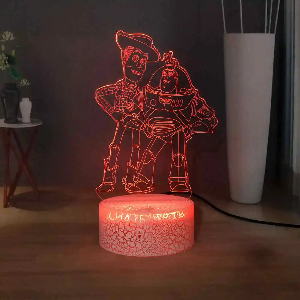 Шериф Вуди и Базз светильник год светодиодный сна Ночной Детские изучьте стол