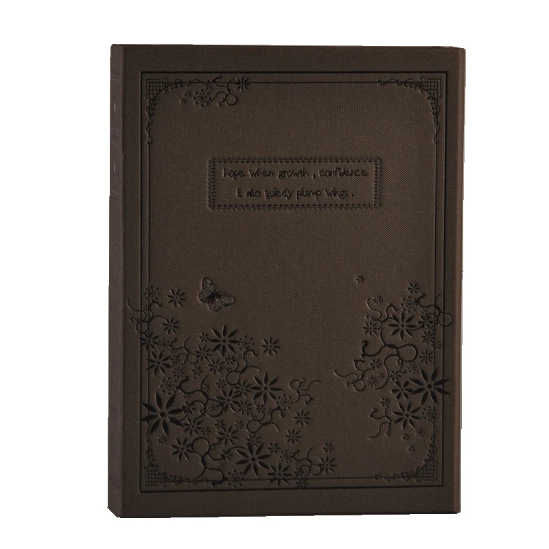 Coffee A5 замок для дневника книга канцелярский блокнот, 9,25x6,89 дюйма, 144 листов, TPN056 - Цвет: Coffee