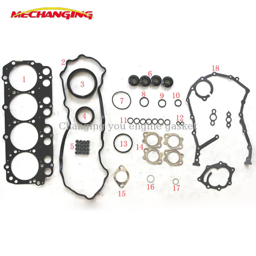 

Подгонянный логотип N04C для TOYOTA DYNA COASTER металлический полный набор дизельных двигателей восстановить автомобильные запасные части прокладк...