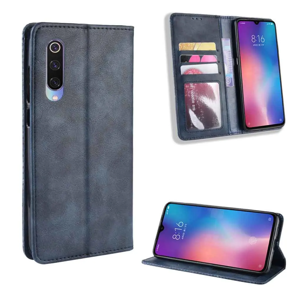 Кожаный чехол для телефона Xiaomi mi 8 MI8 / 8SE SE 9 MI9 9SE ce книжка с бумажником и подставкой
