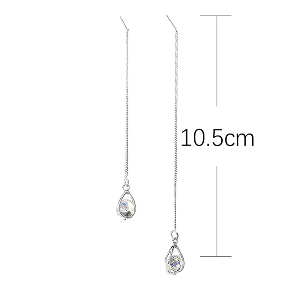 Модные Винтажные женские серьги Стразы инкрустированные каплевидной формы