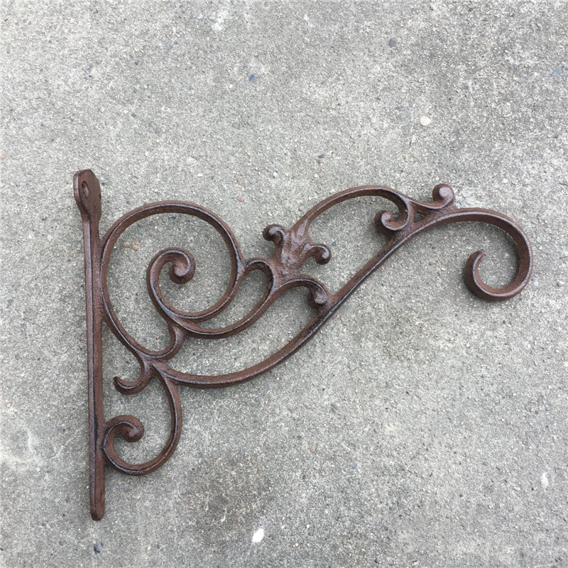 Чугунная вешалка для крючков растений 10 5 дюйма глубокая настенная подвесная