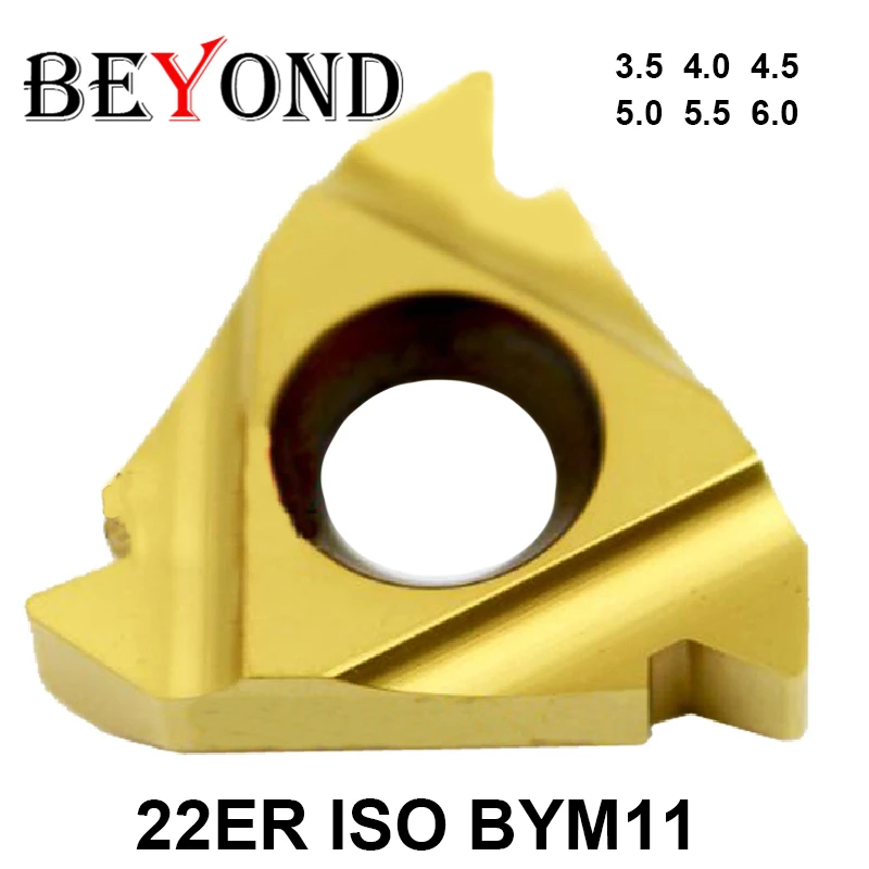 

BEYOND 10pcs 22ER 3.5ISO 4.0ISO 4.5ISO 5.0ISO 5.5ISO 6.0ISO BYM11 для стали и меди