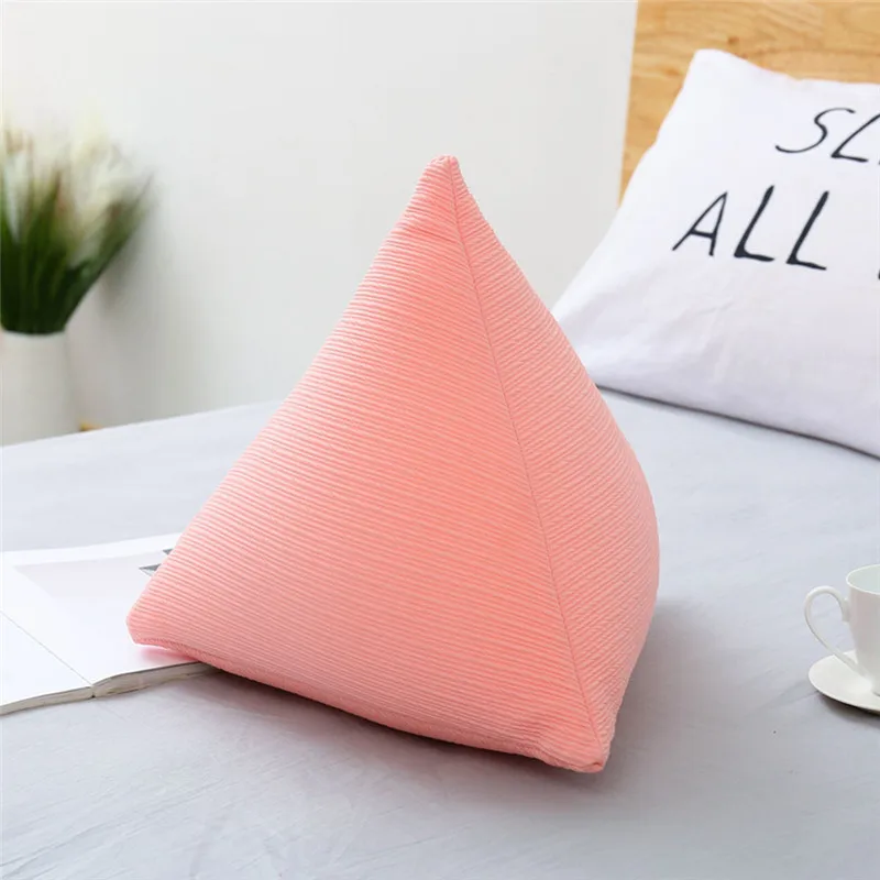 

Triangle Foam Particle Pillow Cushion INS Creative Soft Solid Color Geometric Pillow Home Sofa Car Cushion Decoration Nap Pillow