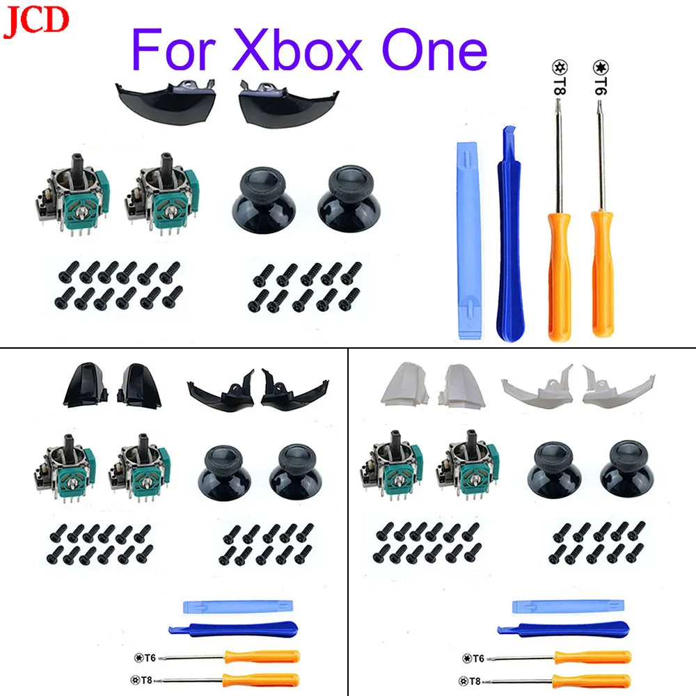 

JCD 1set Replacement LB RB LT RT Bumper Button Trigger Parts For Microsoft for Xbox One Controller For XboxOne Controller