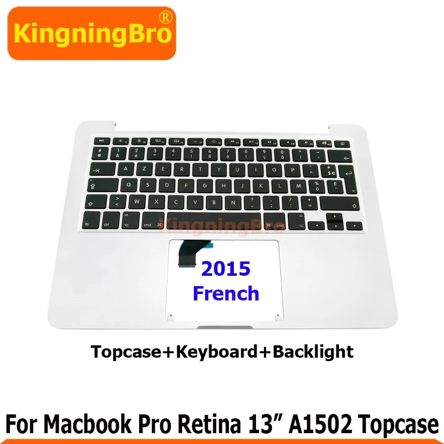 2015 Французская клавиатура A1502 с подсветкой и чехлом для Macbook Pro Retina 13 &quotA1502