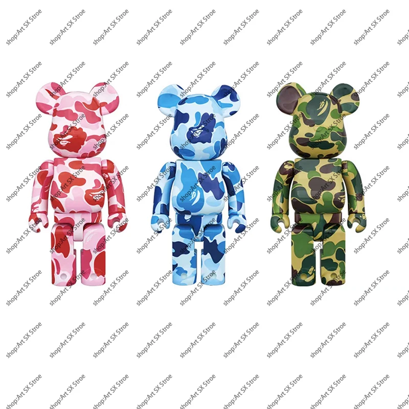 

Bearbricklys 400% 28cm Colorful Beads Pvc Action Figures Blocks Bear Dolls Decoration Models Friends Toys Christmas Gifts Kaw