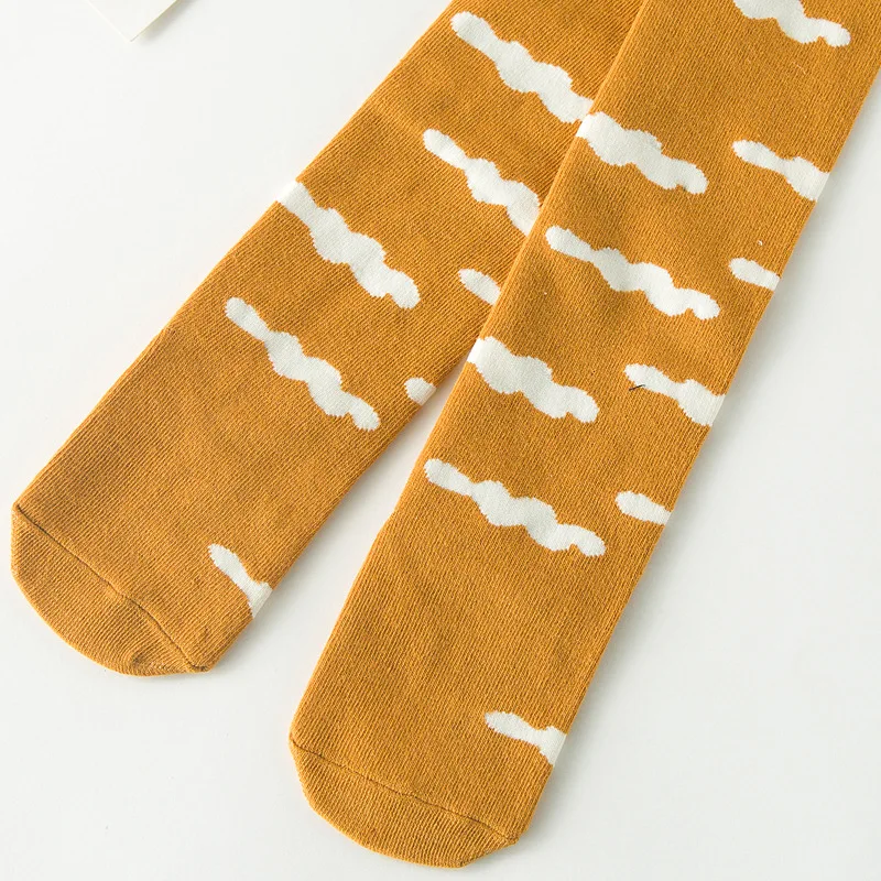 Детские модные носки с лотосом для девочек сильный милый лошадь облако Луна