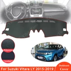 Для Suzuki Vitara LY 2015 2016 2017 2018 2019, спортивные, анти-скользящие кожаный коврик панельная крышка приборной аксессуары накидка