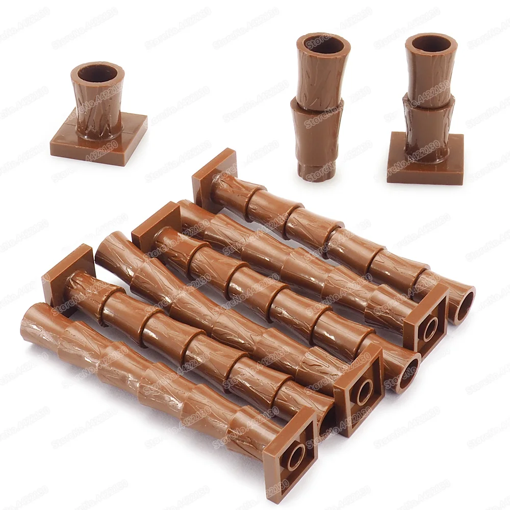 Модели деревьев ствол пальмы детали конструктора МОК вид на улицу сборные