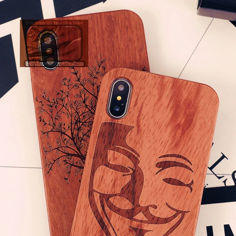 Деревянный чехол для iPhone 11 Pro Max X XR XS 100% натуральный деревянный бампер из ТПУ