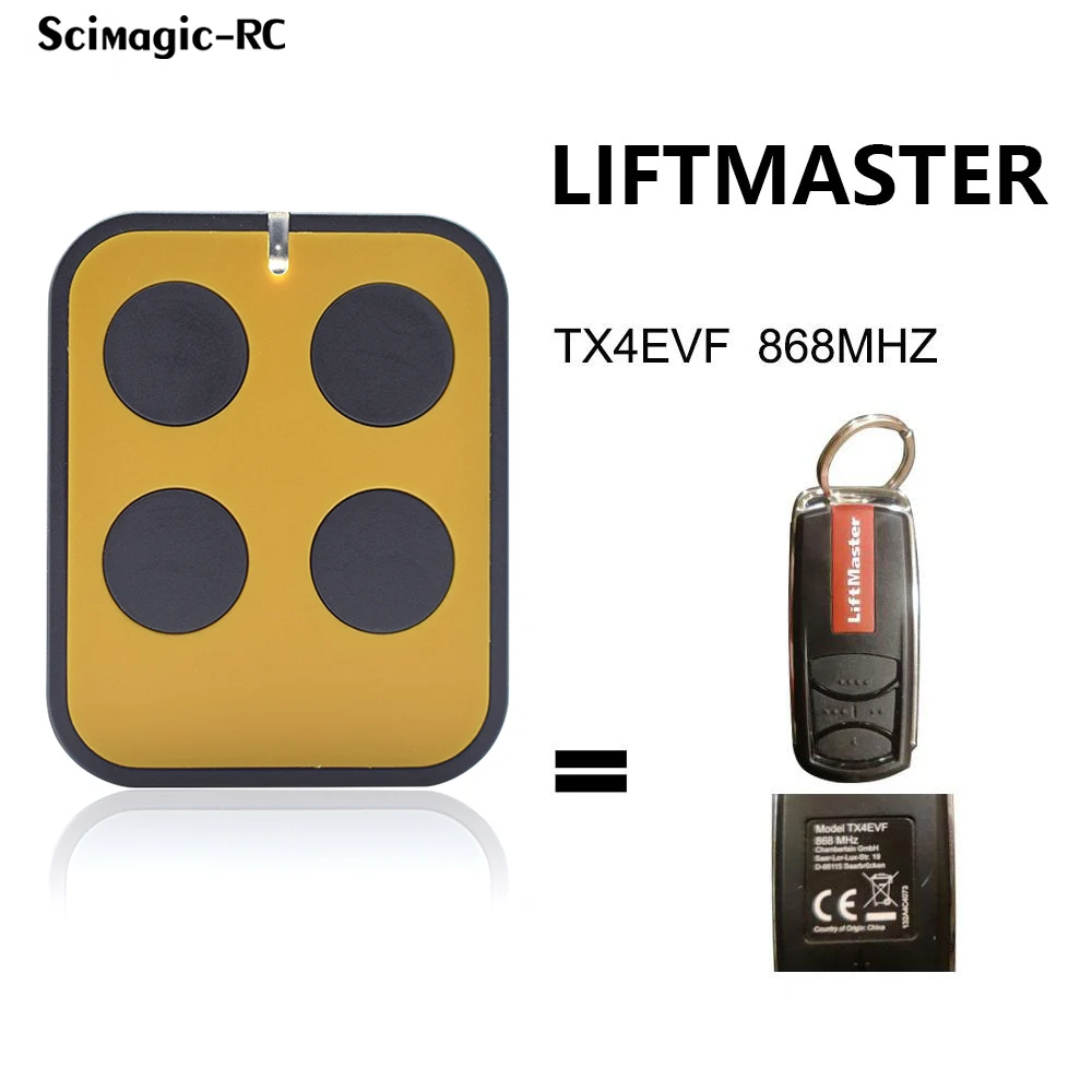 

High-quality LIFTMASTER TX4EVF 868MHZ Door Remote Control Garage Gate Opener 868mhz