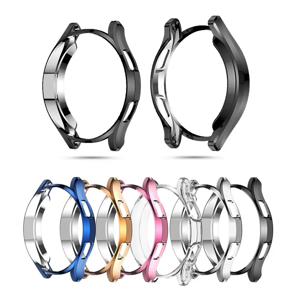 Чехол для Samsung Galaxy Watch 4 Classic 42/46 мм мягкий бампер из ТПУ с покрытием смарт-часов