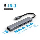Тип-c 5 в 1 док-Совместимость с Nintendo переключатель USB3.0 USB2.0 HDMI с поддержкой 4K Тип-c chare PD 60 Вт аудио 3,5 мм