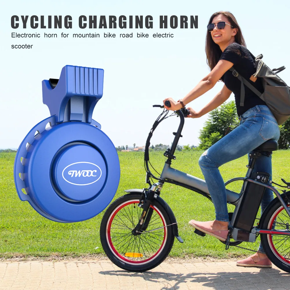 

MTB Bike Electronic Horn 4 Modes Electric Scooter Bicycle Handlebar Ring Bell Biking PortableDustproof Cycling Parts