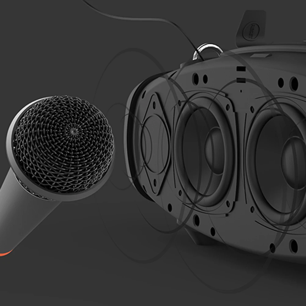 Многофункциональный HOPESTAR H1 40 Вт беспроводной портативный Bluetooth динамик Мобильный фонарик с питанием водонепроницаемый плеер с тяжелыми басами