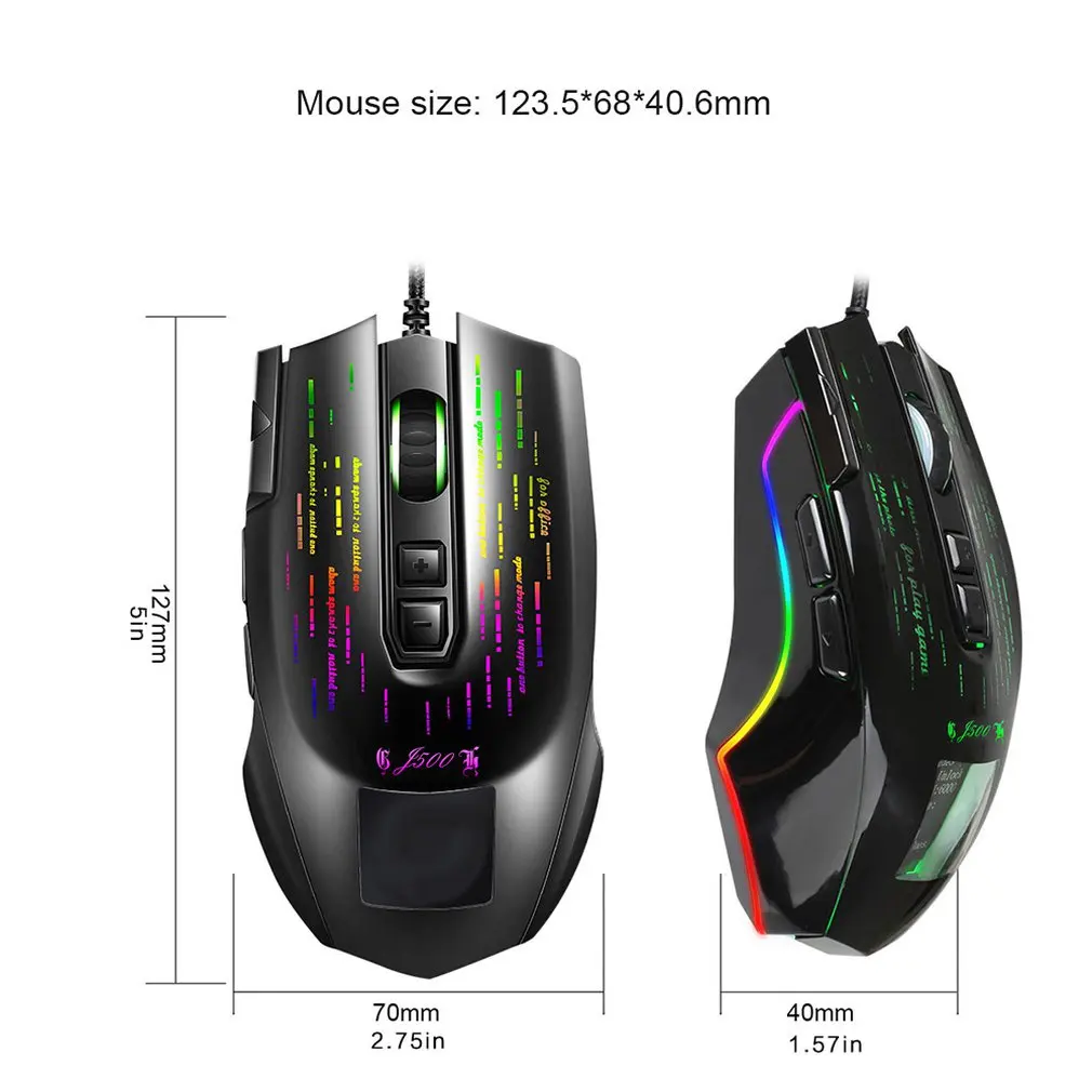 

Wired Optical mouse Wired Gaming Optical Game Mice For PC Laptop Computer E-sports Cable Game Wire Mouse