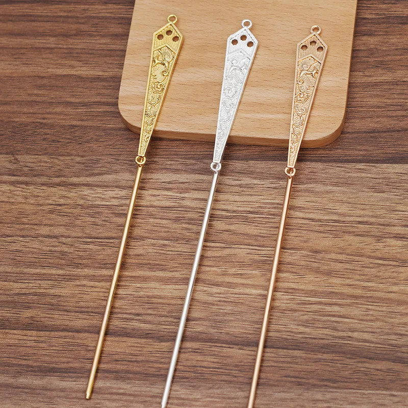 

Металлическая палочка для волос, 120*2,5 мм, 14*74 мм