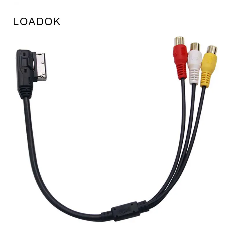 

AMI MMI RCA Video Audio Input AUX Cable For Audi AMI A3 A4 A6 A7 A8 Q5 Q7 R8 VW