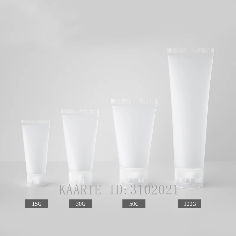 

Пустая Косметическая эмульсионная бутылка 15g30g50g100g, 100 шт., косметический матовый мягкий шланг, трубки для очистки лица, многоразовый контейн...