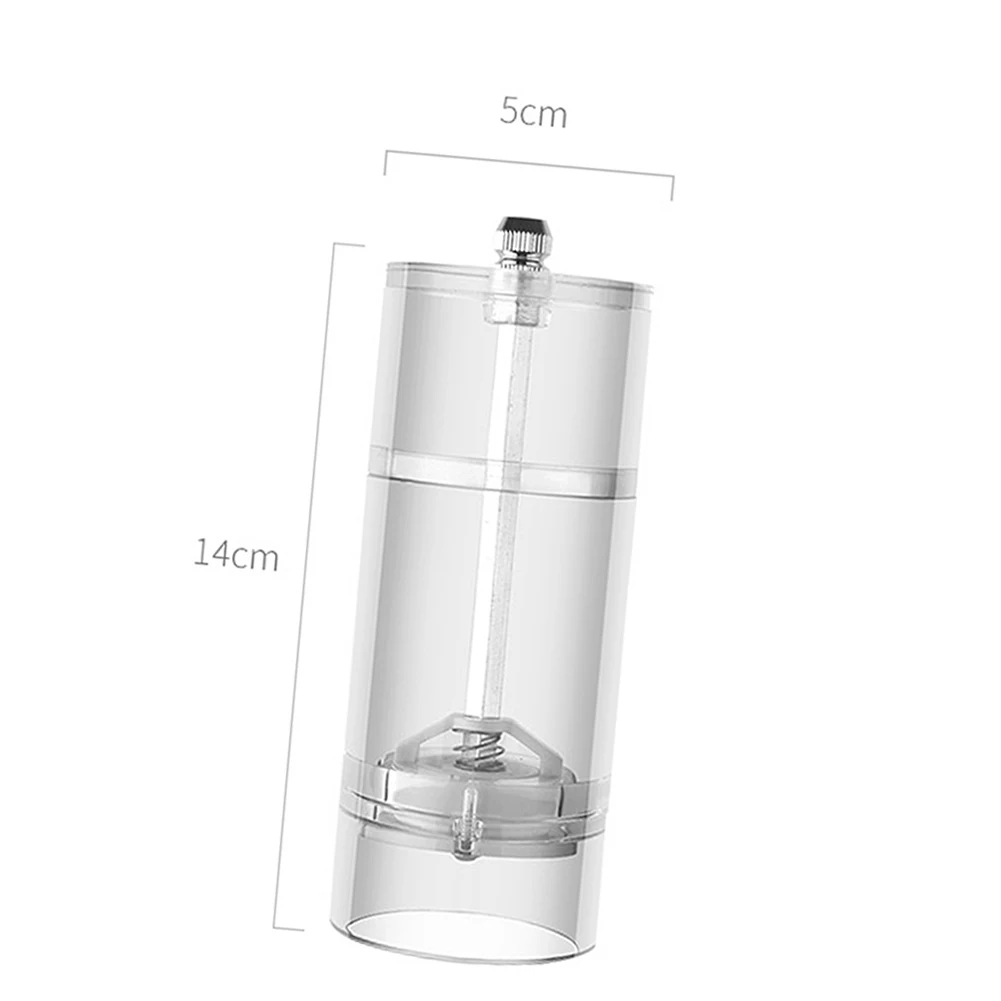 

Acrylic Transparent Pepper Mill Grinder Manual Salt Spices Shaker Grinding Tool
