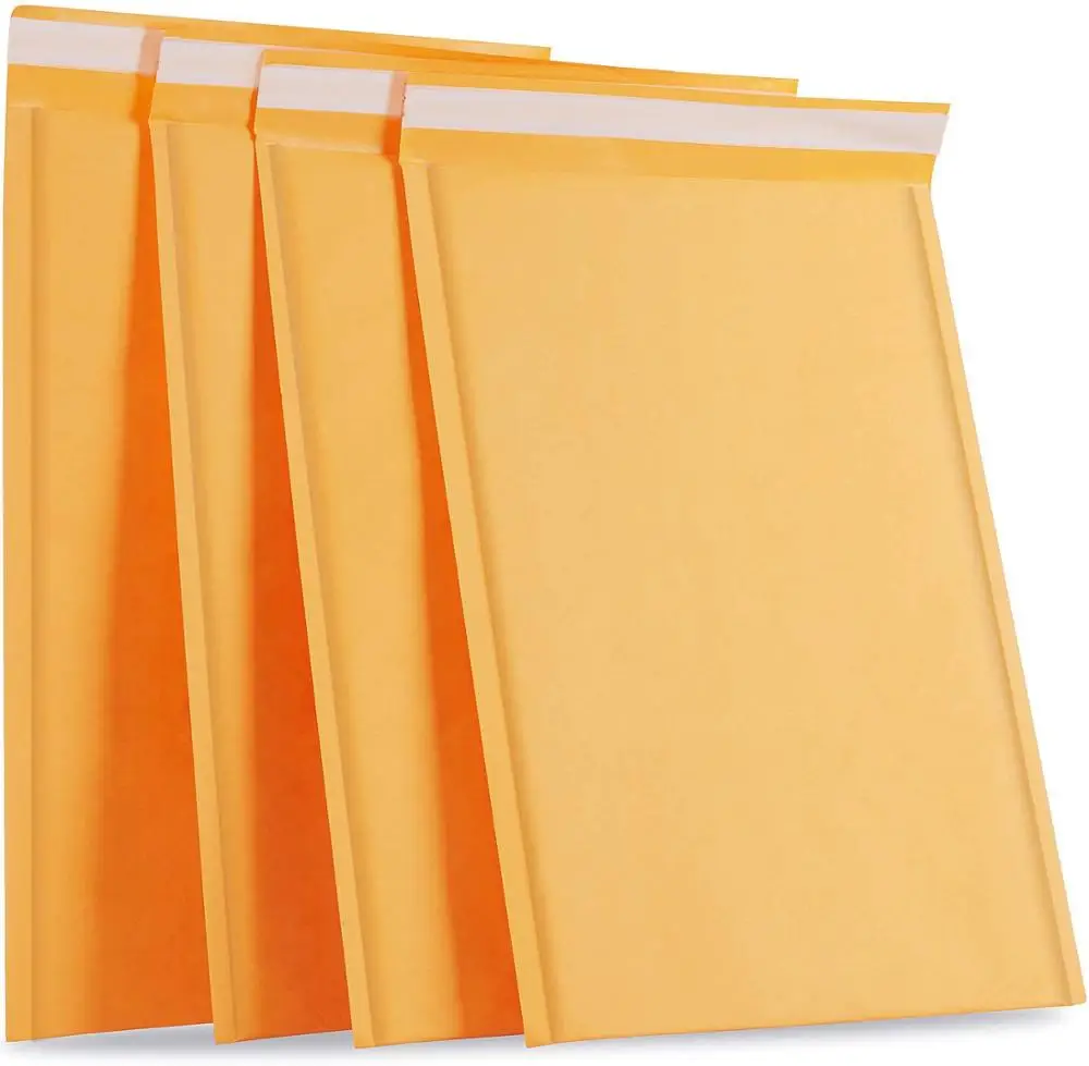 Kabarcık zarf çantası sarı kabarcık PolyMailer kendini mühür posta çantaları dergi kaplı posta için yastıklı zarflar